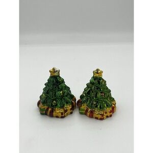 Vintage Christmas Tree Salt & Pepper Shakers Set – New Holiday Kitchen Decor